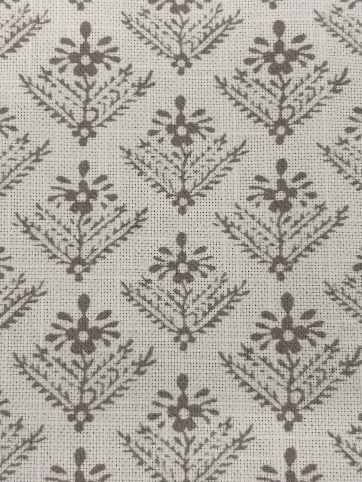 Laura Ashley Lady Fern Dark Dove Grey Curtain Cotton Fabric 70\'s Inspired (A2)