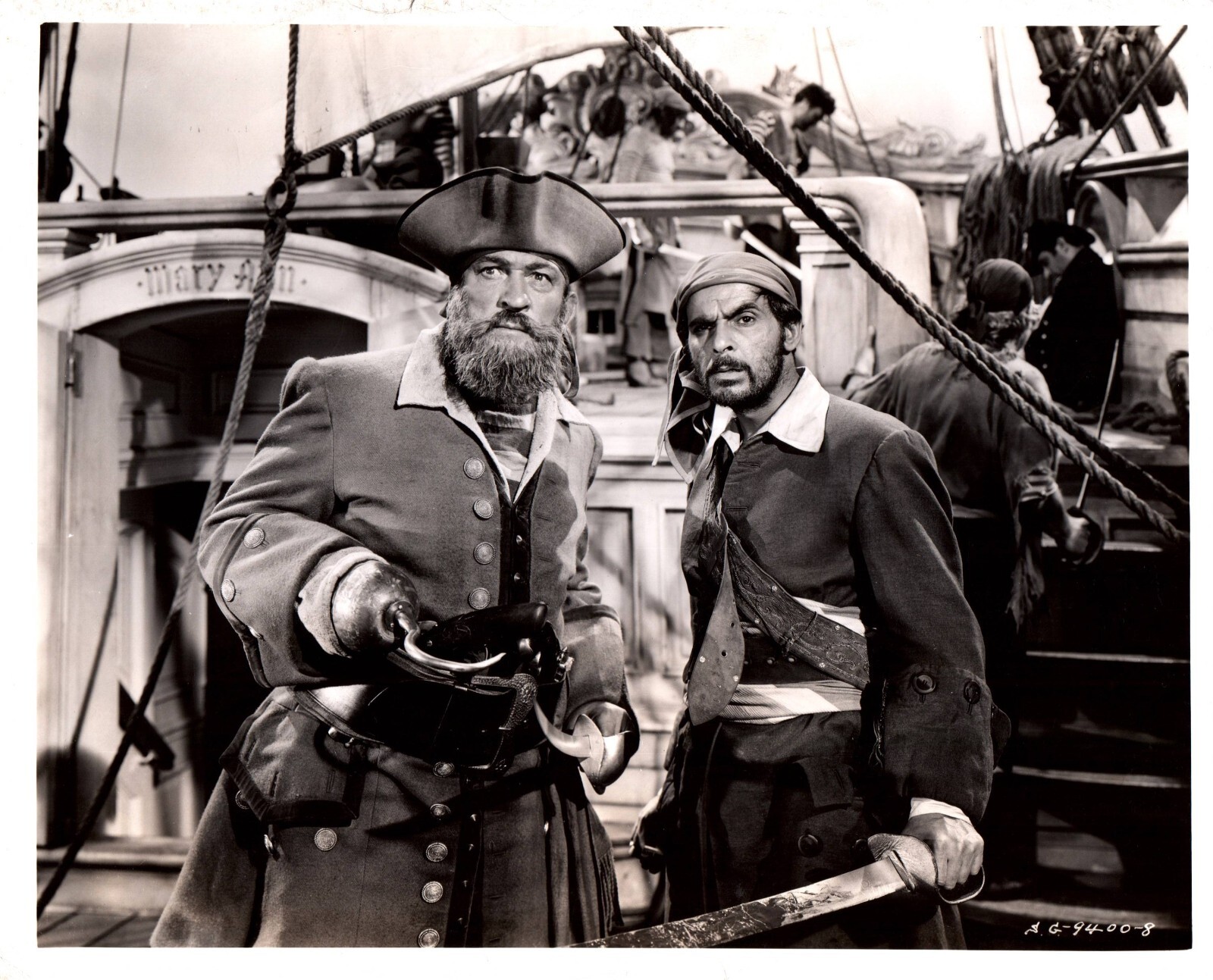 Victor McLaglen + Marc Lawrence in The Princess and the Pirate 1944 Photo K 359