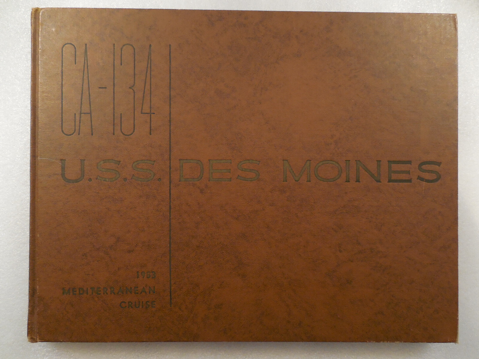 Cruise Book: CA-134 U.S.S. Des Moines, 1953 Mediterranean Cruise, Very Good