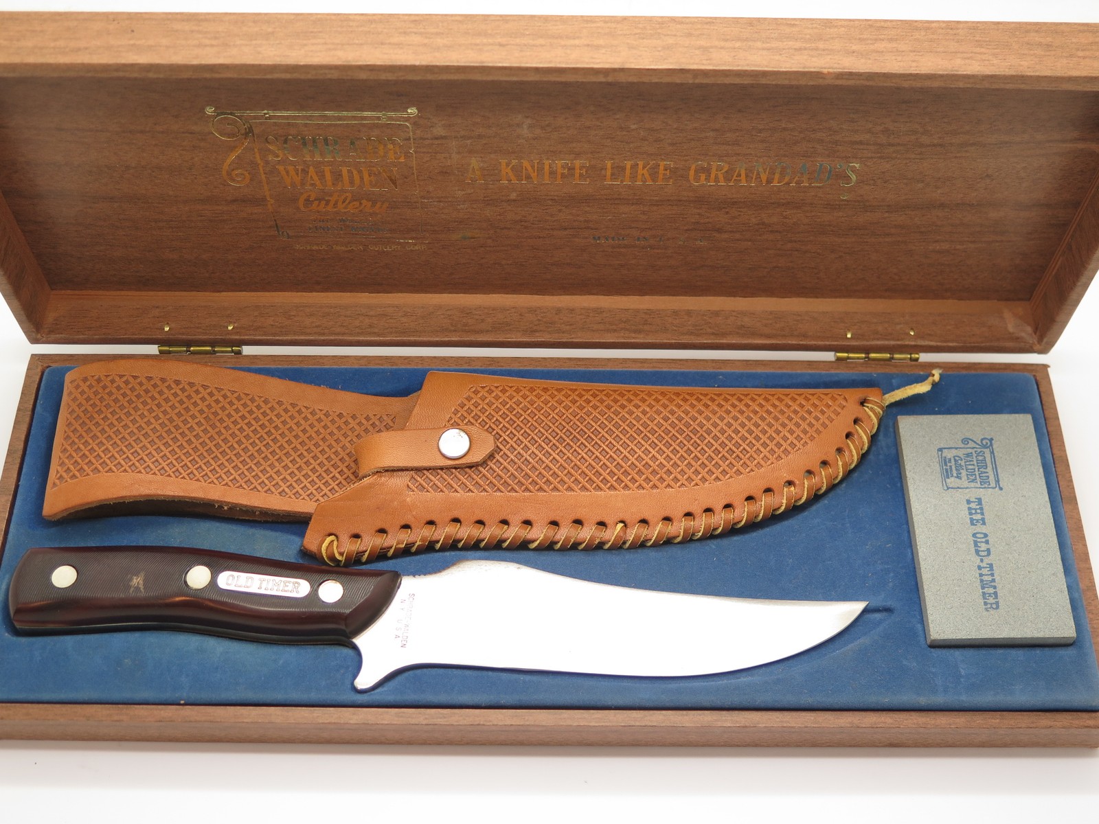 Vtg 1946-73 Schrade Walden 15OT Deerslayer Old Timer Fixed Blade Hunting Knife