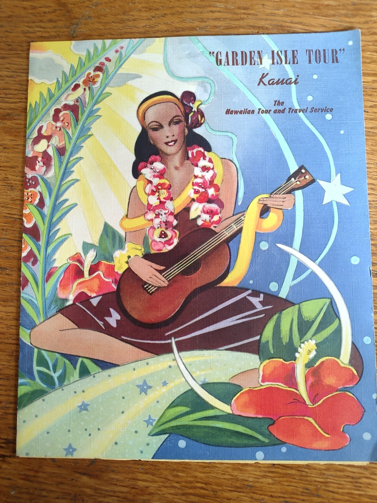 Vintage 1940's-50's Hawaiian Island Of Kauai Tour Pamphlet