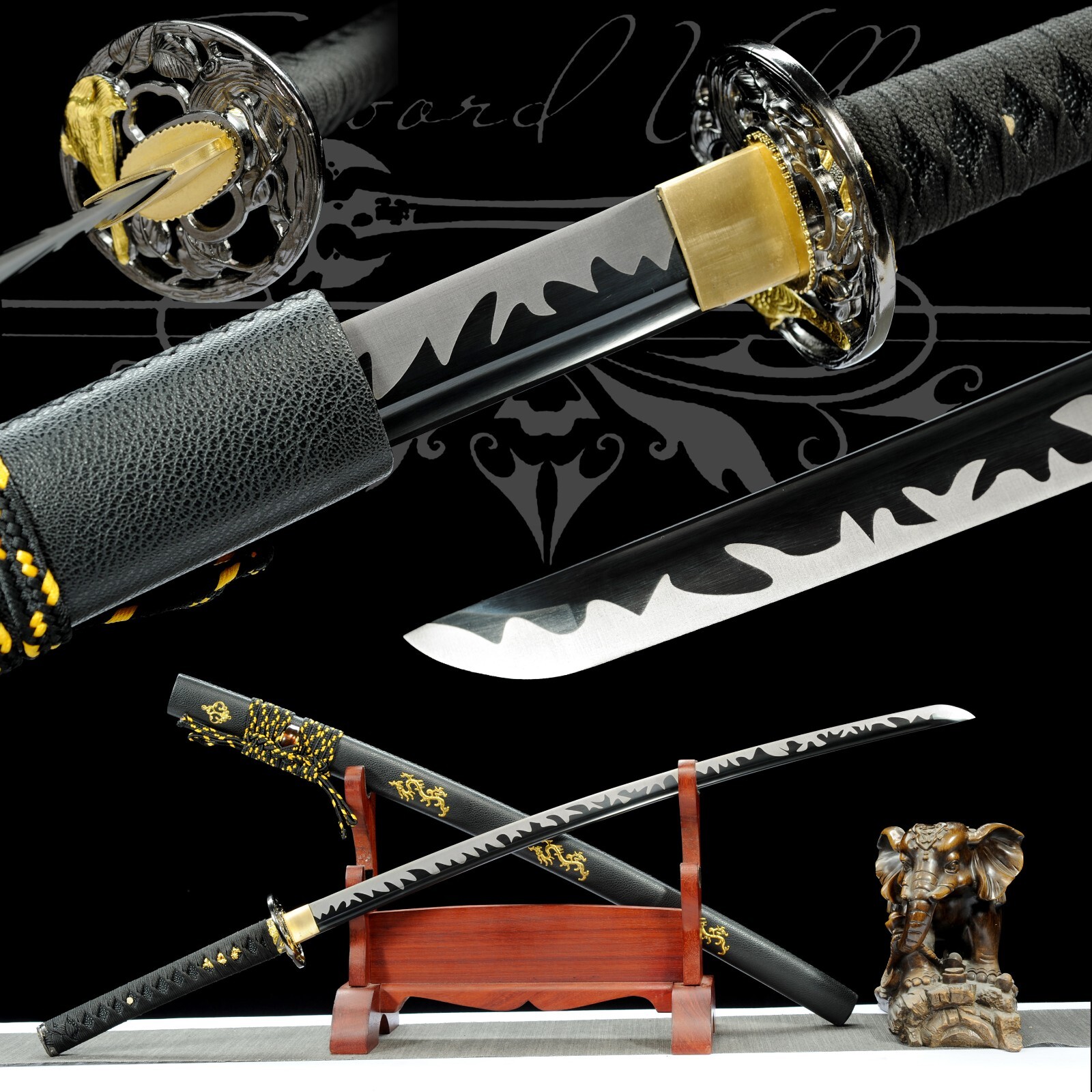 103cm Handmade Katana/T10 steel/Fighting Master/Collectible/Samurai Sword/Sharp