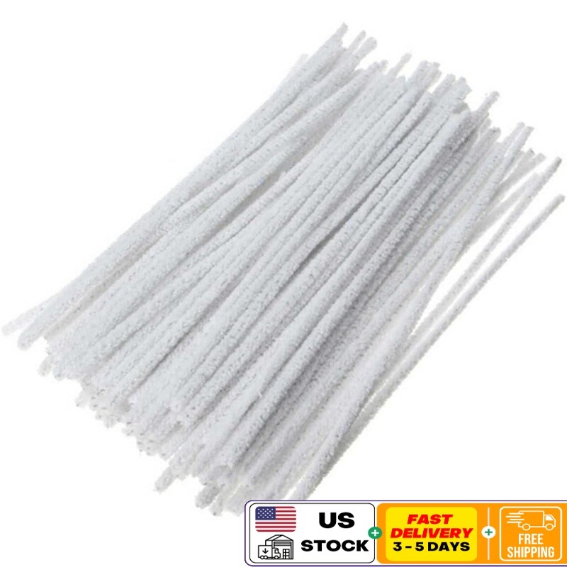 50Pcs Disposable Cotton Smoking Pipe Cleaners Convenient Cleaning Tool New