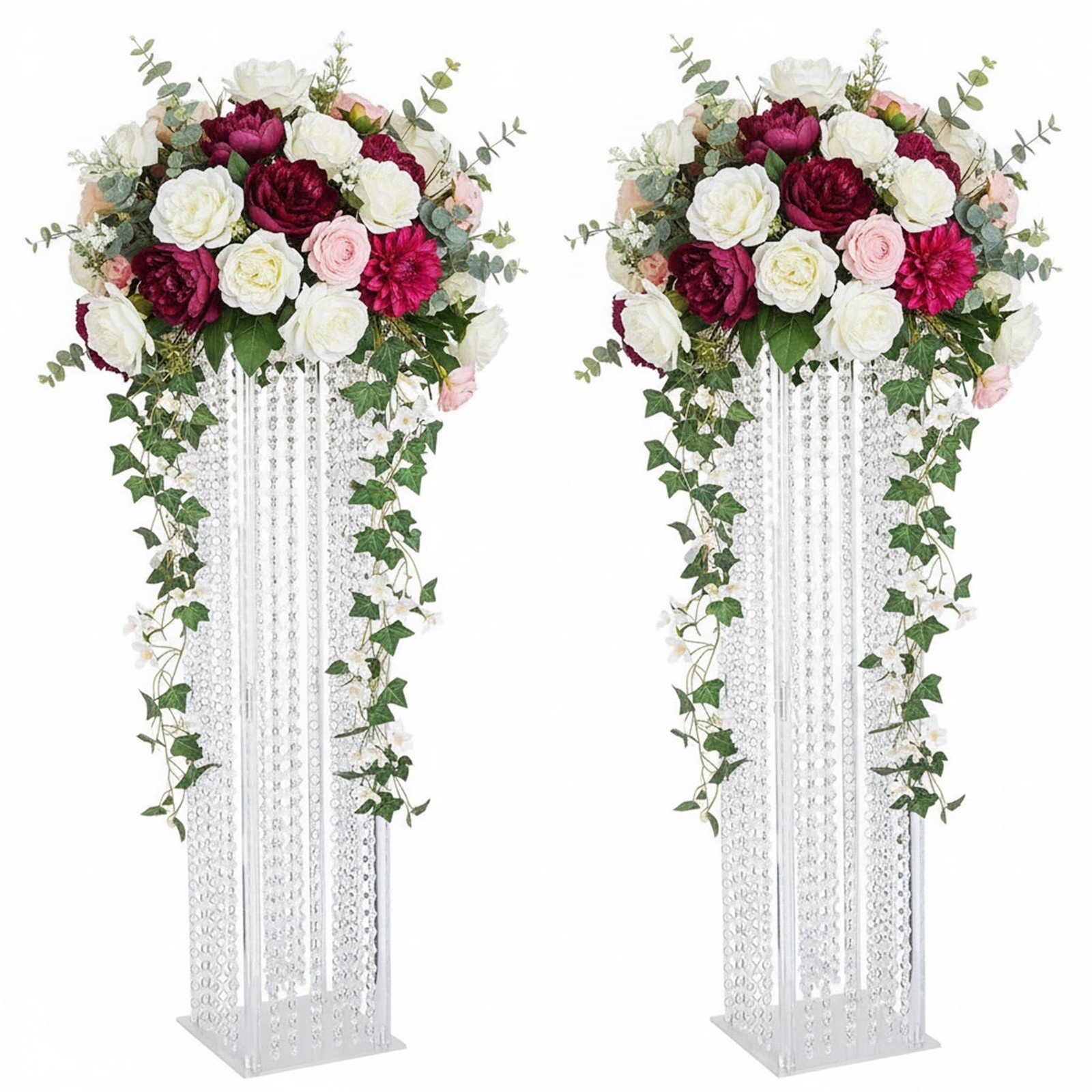 Lovecat Set of 2 Acrylic Vases 31.5\
