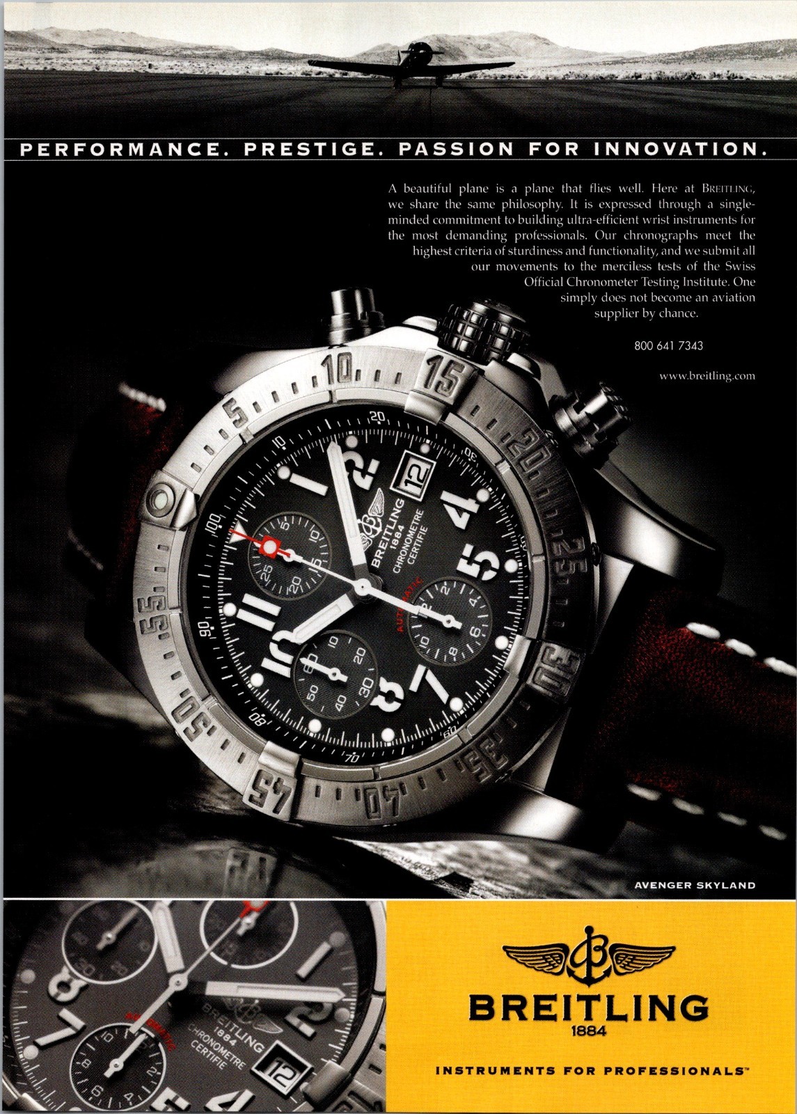 2007 • BREITLING Watch  print ad • 2000s Mens Fashion DA.12