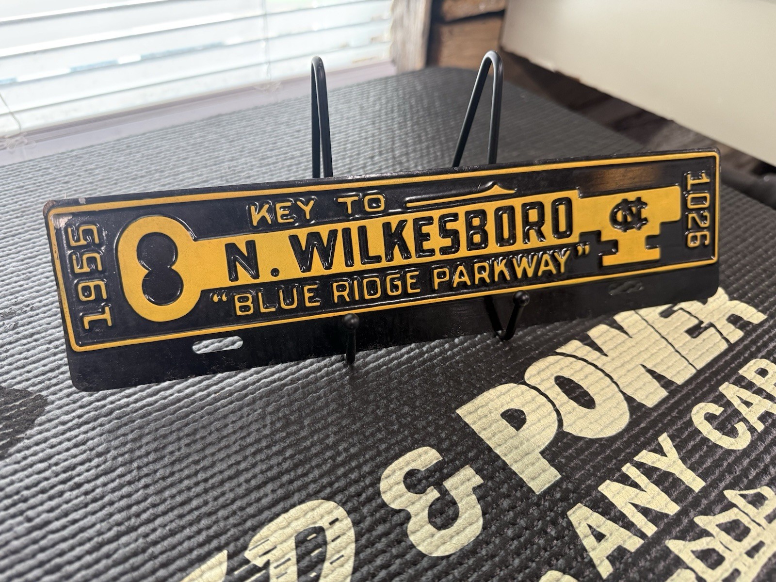 ALL Original 1955 North Wilkesboro City License Plate.