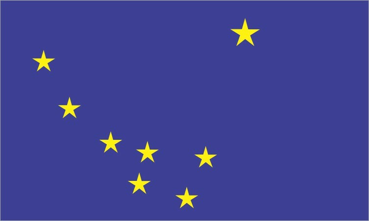 5in x 3in Alaska State Flag Magnet Car Truck Vehicle Magnetic Sign