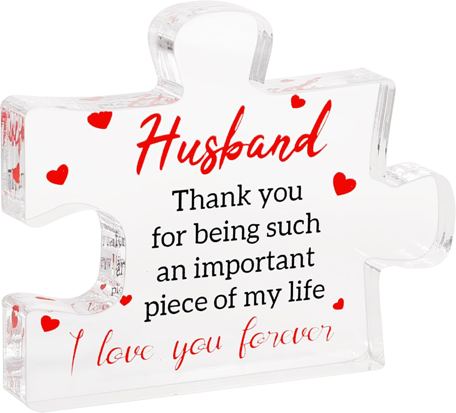 Husband Gifts - Engraved Acrylic Block Puzzle Gifts for Men, Gifts for Husband, Husband Gifts - Engraved Acrylic Block Puzzle Gifts for Men, Gifts for Husband,