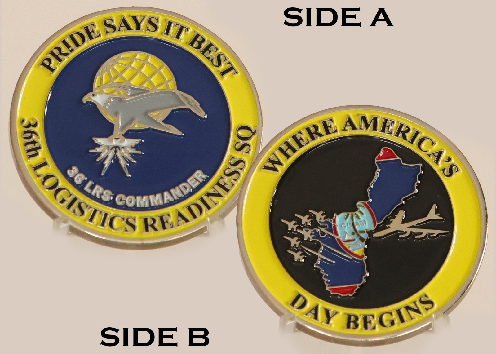 36th Logistics Readiness Squadron Guam Commander Challenge Coin  3#B