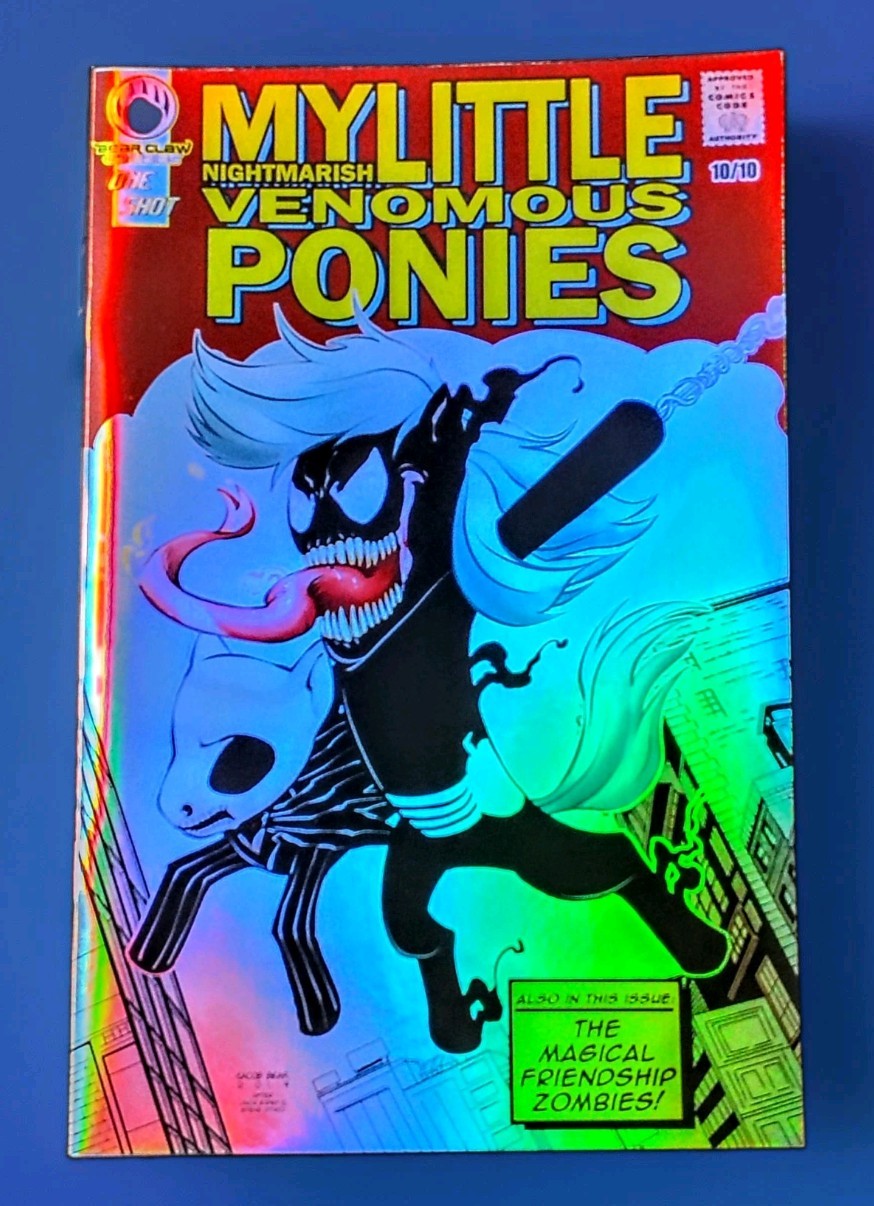Rare Nightmarish Little Venomous Ponies Amazing Fantasy #15 Homage Foil #10/10