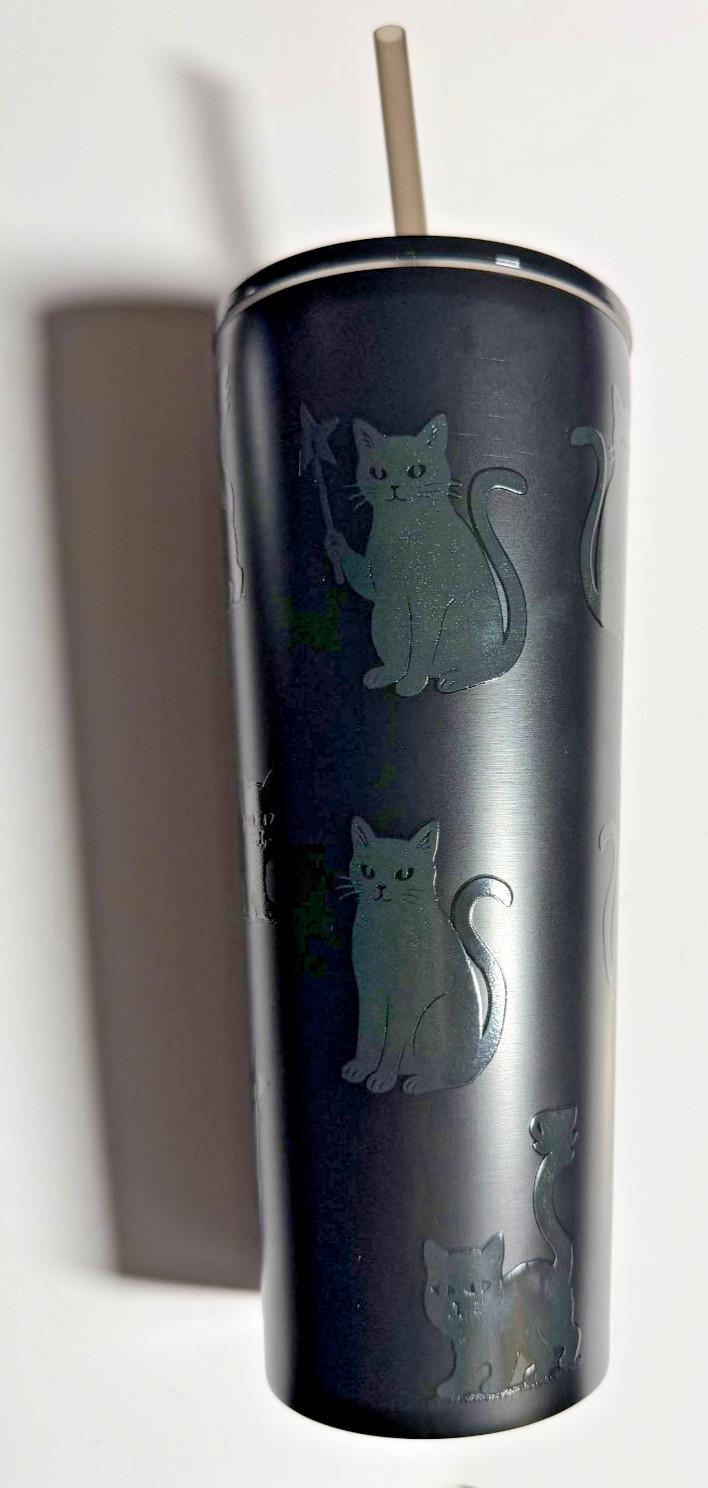 Starbucks 2026 Halloween Black Cat 23 oz. Stainless Steel Tumbler NWT