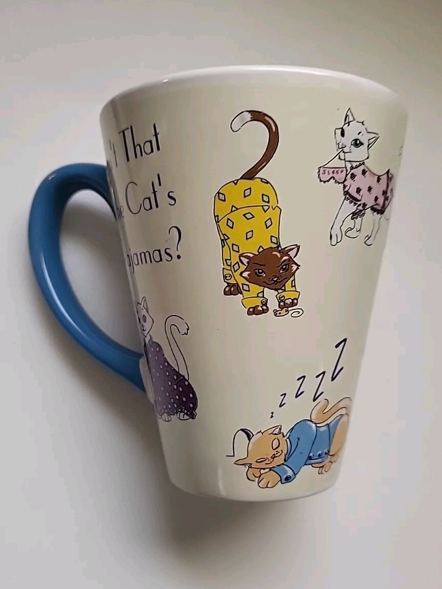 Ambiance Conversation Isn\'t That The Cat\'s Pajamas Coffee Mug Ceramic Tea 12oz 