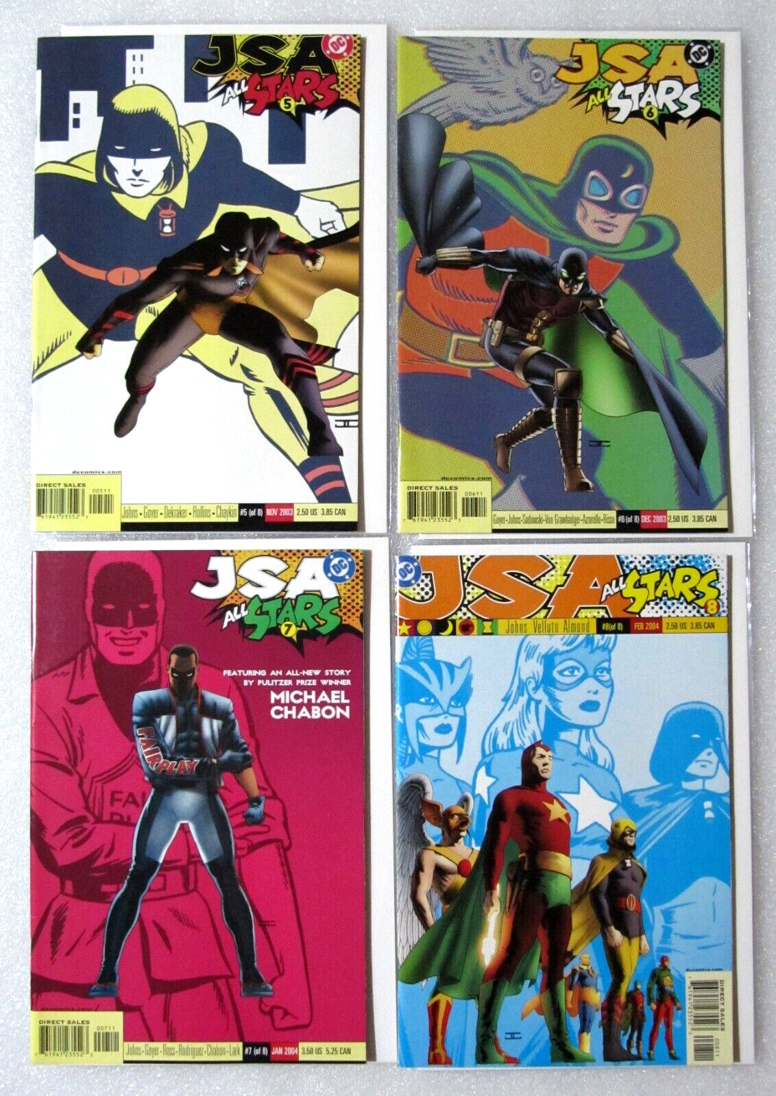 Lot of 4- JSA All Stars #5 #6 #7 #8 Justice Society DC Comic Geoff Johns Boarded