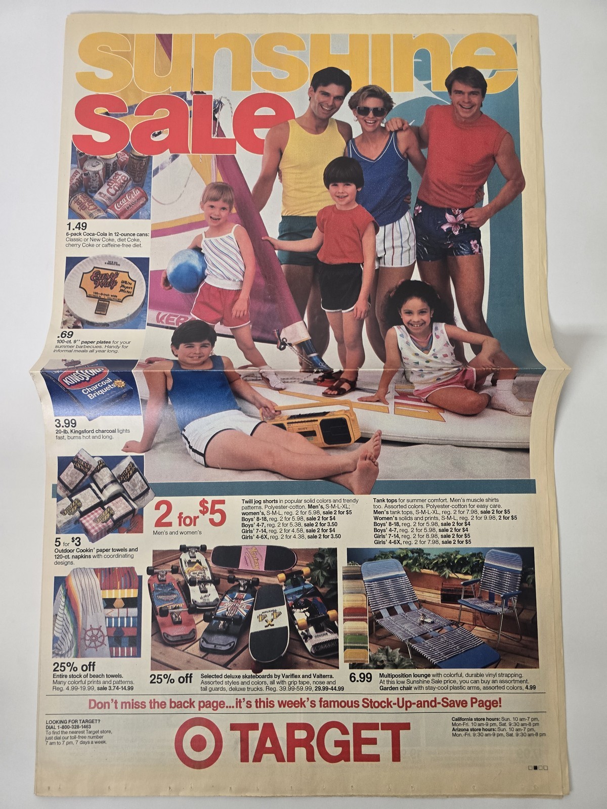 Vintage 1986 Target Sunshine Sale 16 Page Catalog Toys Electronics Bicycles Ad