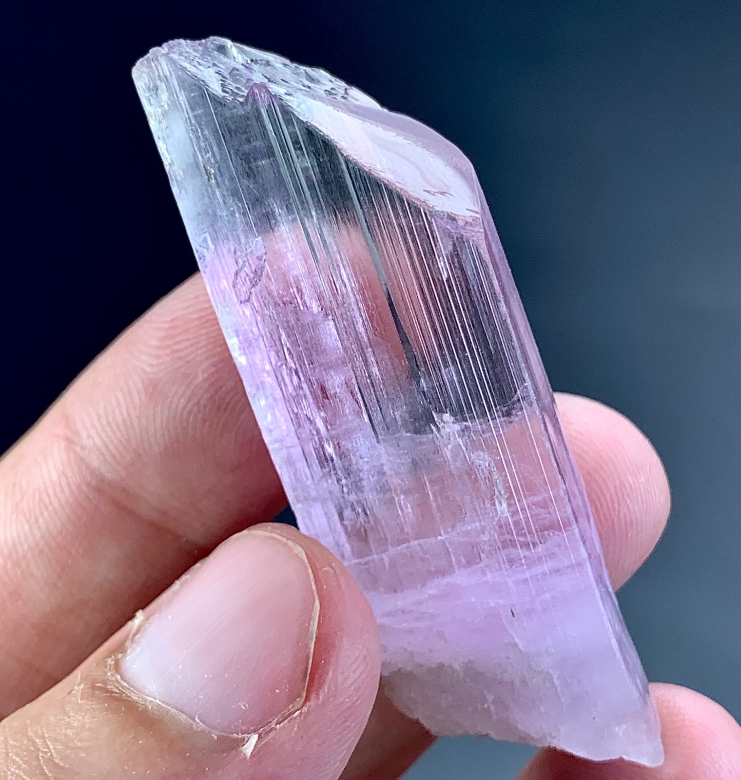 91 CTs Natural Pink Kunzite Crystal specimen from Afghanistan