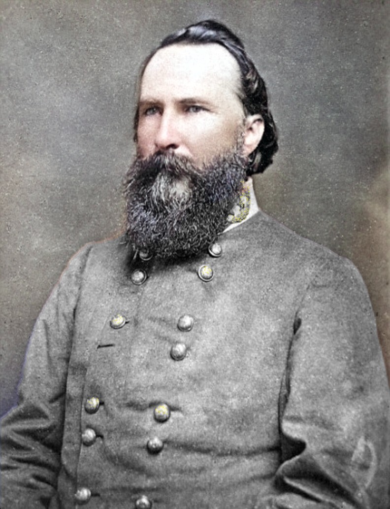 James Longstreet Civil War Confederate  - 13x19 CANVAS