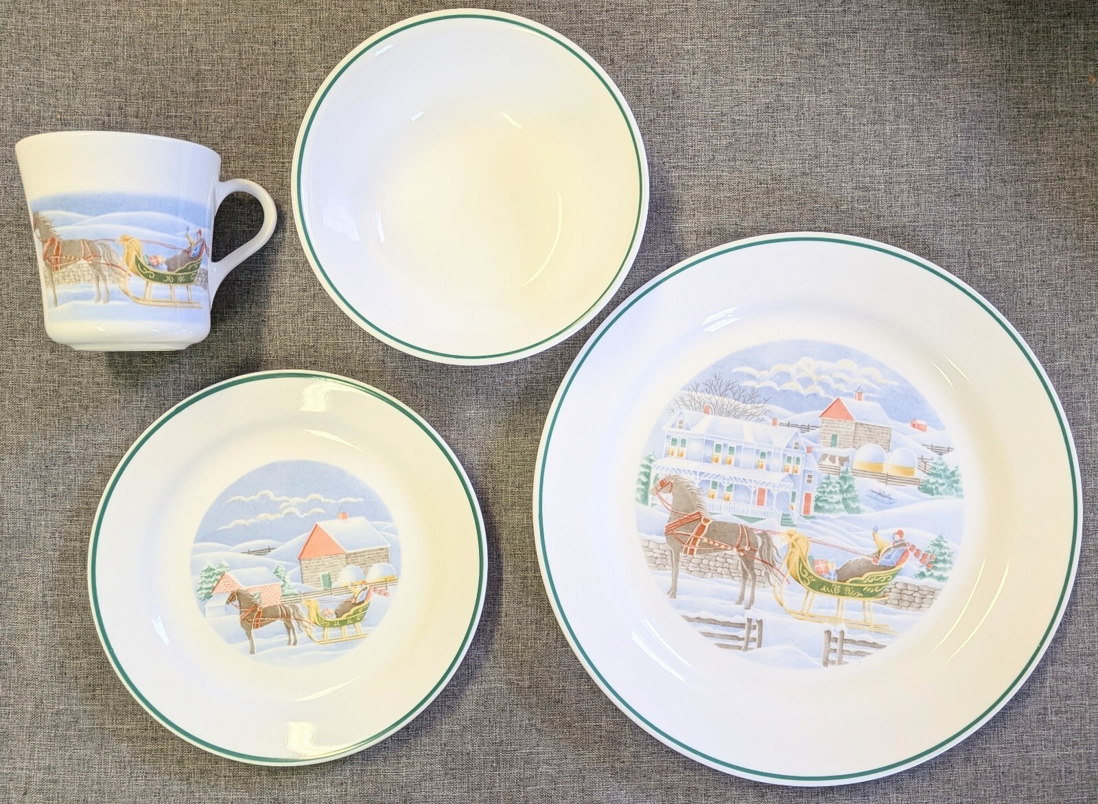 Vintage Corelle Country Memories 20-Pc Dinnerware Sets (2 Complete Sets) Corning
