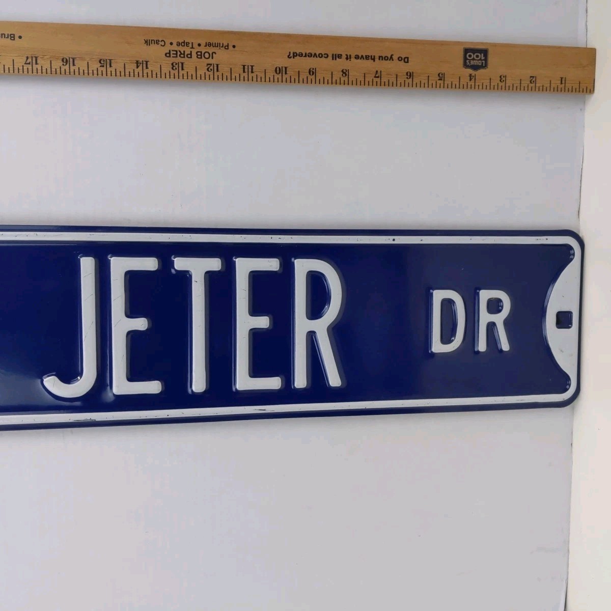 Vintage Derek Jeter DR New York Yankees Subway Style Street Sign 36\