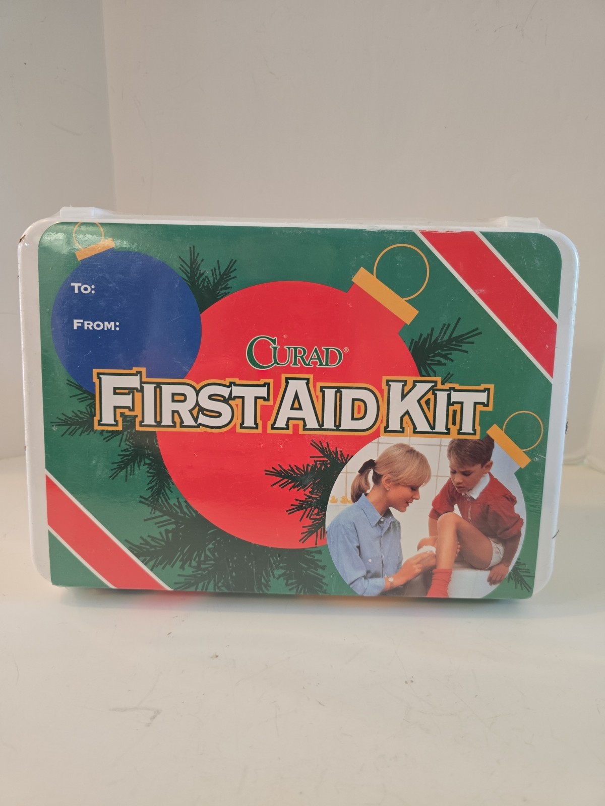 VTG 1998 Curad First Aid Kit Christmas Gift Sealed Rare 90s Rare Art USA Prop