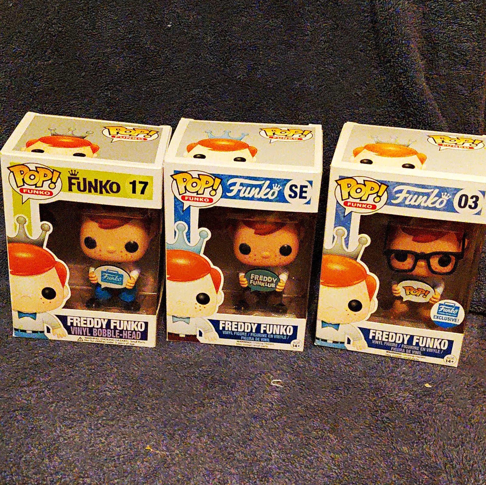 Funko Pop Vinyl Freddy Funko 3-Pack Exclusive Vinyl Figures Box #17
