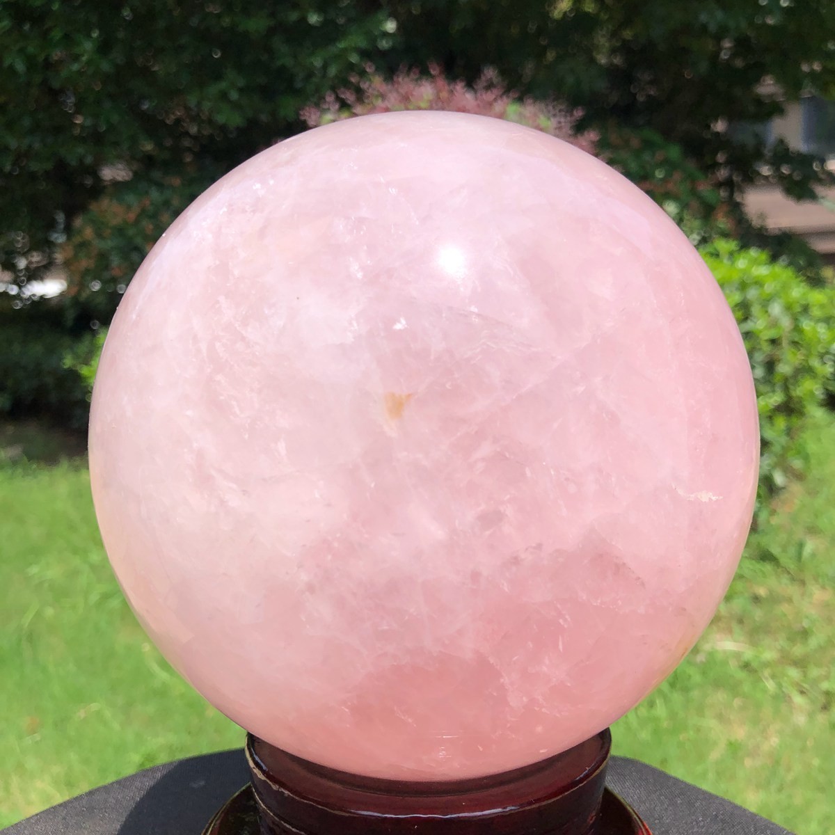 10.75LB Rare Natural Pink Crystal Ball Quartz Crystal Bll Reiki Healing 6573