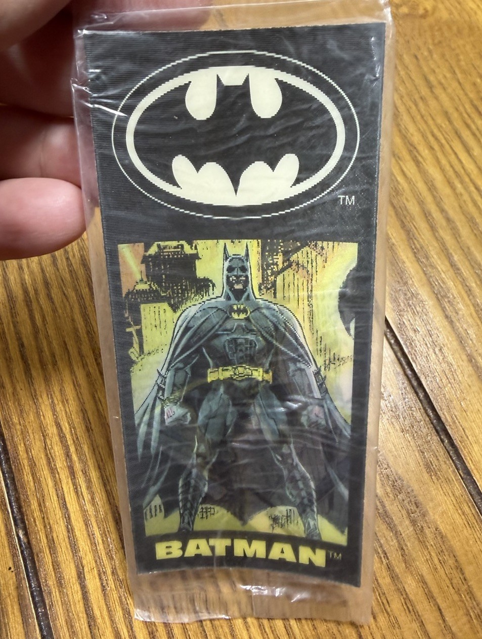 Vintage 1992 Batman Returns Ralston Cereal Premium Bookmark 3D Sealed Rare