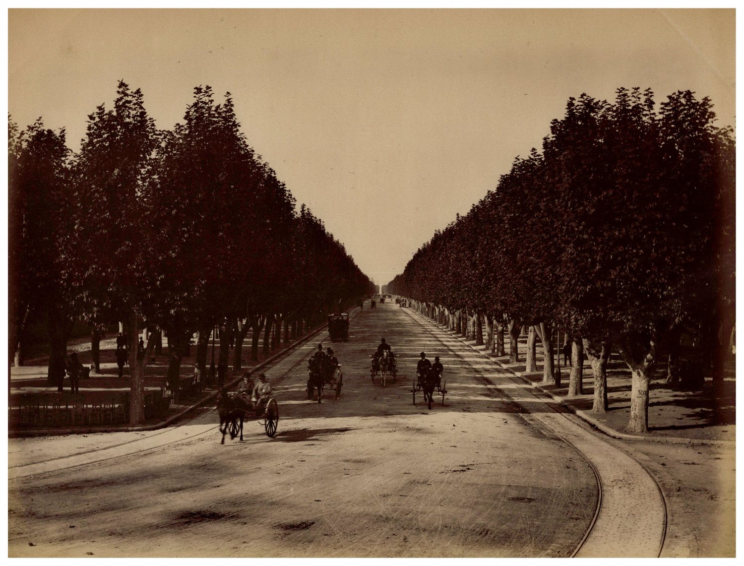 France, Marseille, Avenue du Prado Original Vintage Print Print Print D'Era