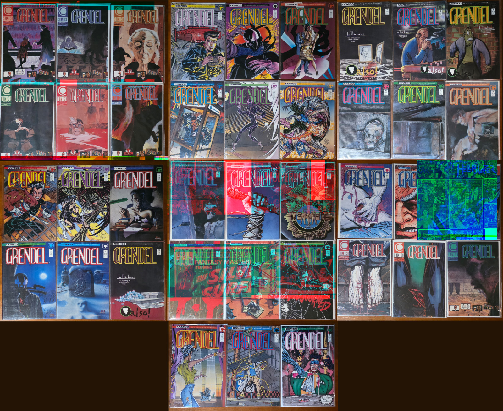 Grendel #2-40 Lot of 39 Comico 1986 Matt Wagner Tim Sale Pander Bros Run VF/NM