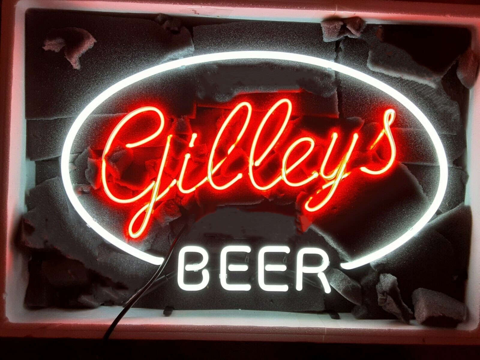 Gilley's Beer Oval Logo Neon Sign 17 Gilley's Beer Oval Logo Neon Sign 17