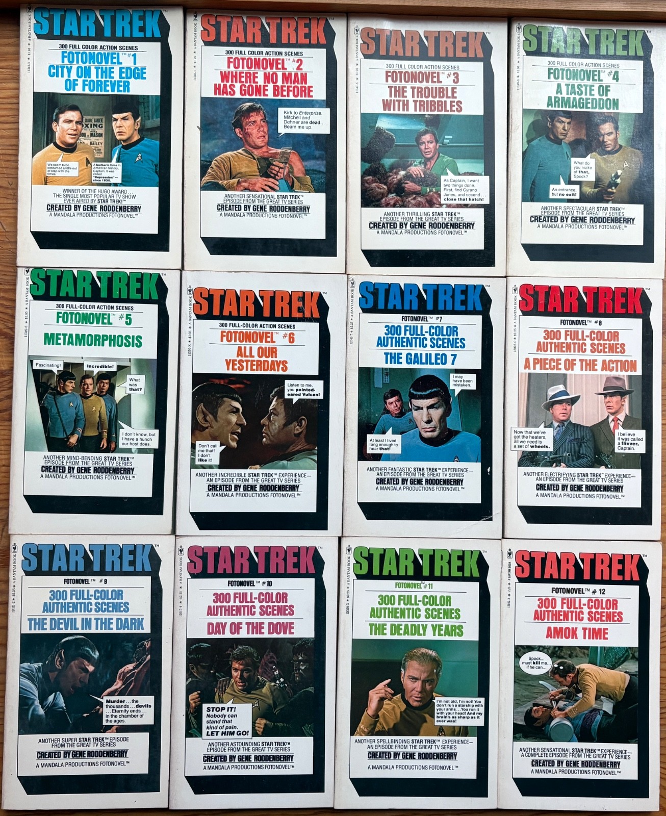 Star Trek Fotonovel Complete Set of 12 – Used/Good