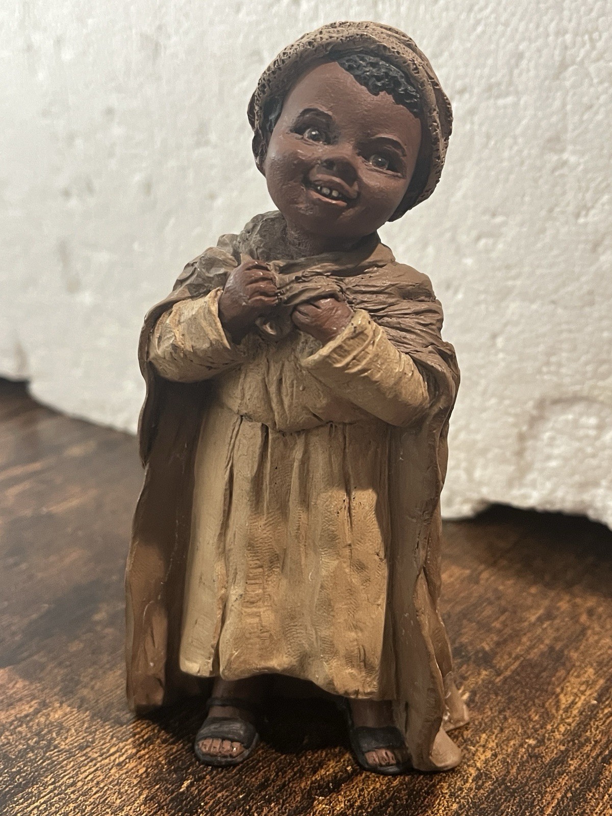1991 Martha Holcombe All Gods Children #1 Thomas Figurine Hand Signed 5\'\' Resin