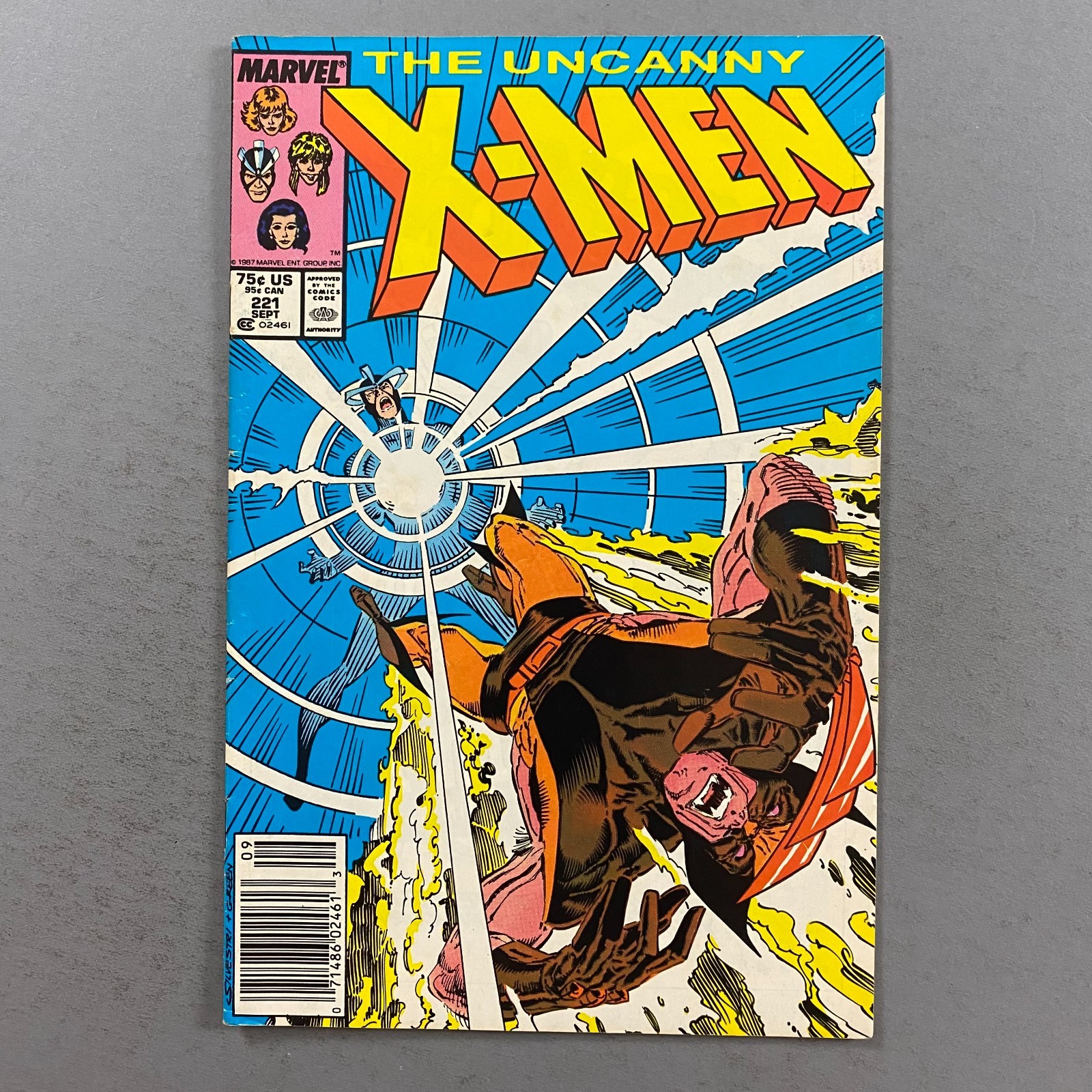 UNCANNY X-MEN 221 NEWSSTAND 1ST FULL APPEARANCE MR SINISTER (1987, MARVEL)