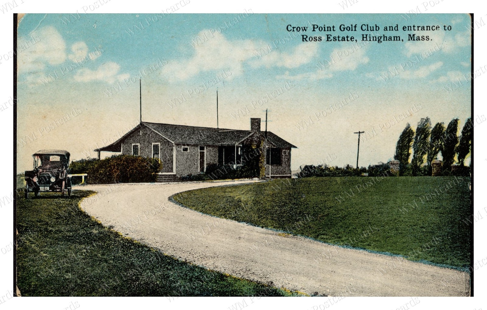 Hingham Massachusetts circa 1910s Crow Point Golf Club Standard Postcard