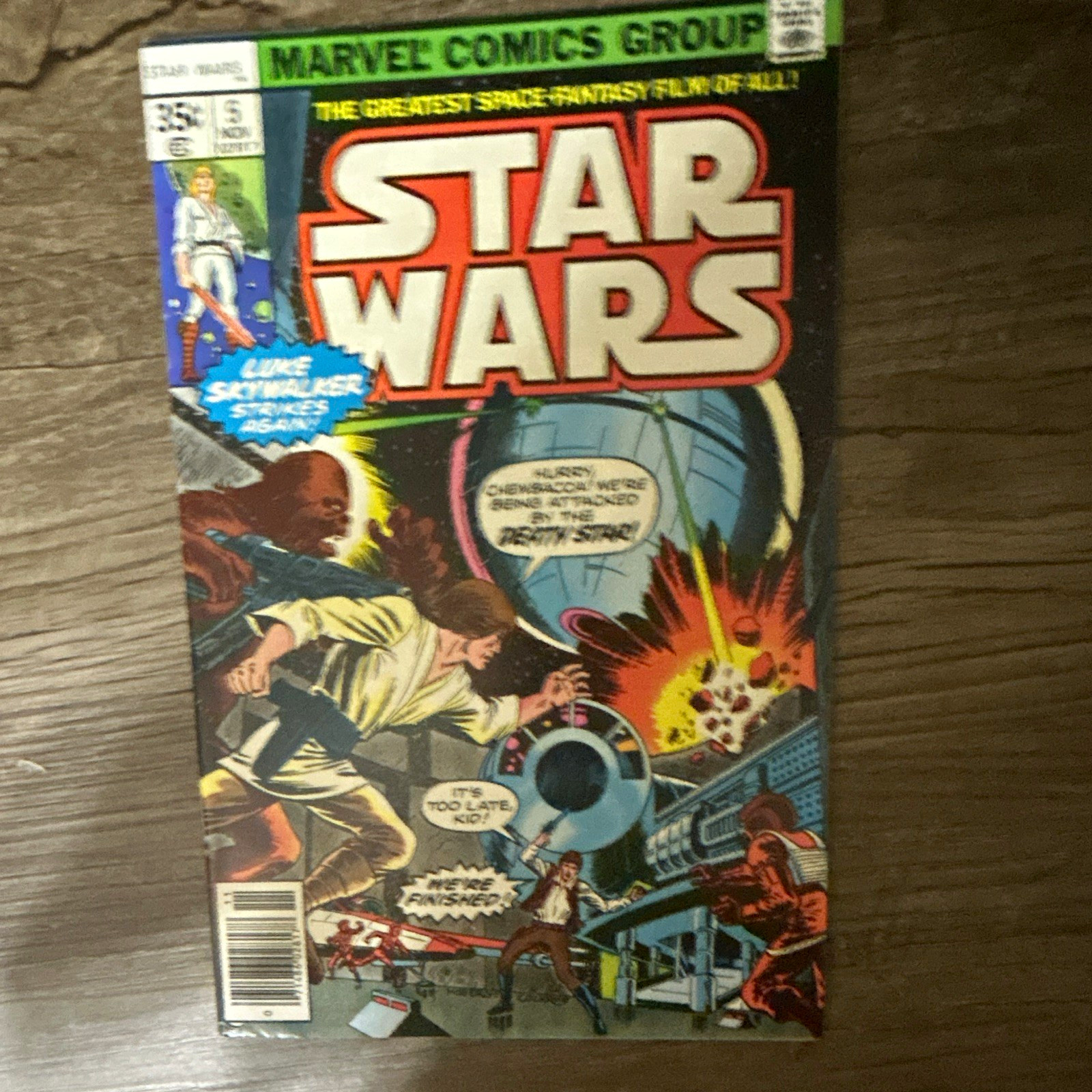 Very rare condition Star Wars #5 (1977) 35c Newsstand Variant - very high grade