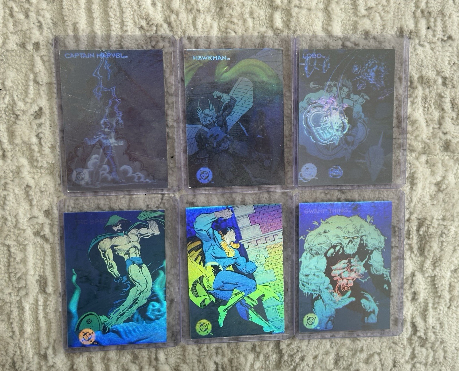 1993 Skybox DC Cosmic Teams Hologram Hall of Fame Complete Set DCH11-DCH16