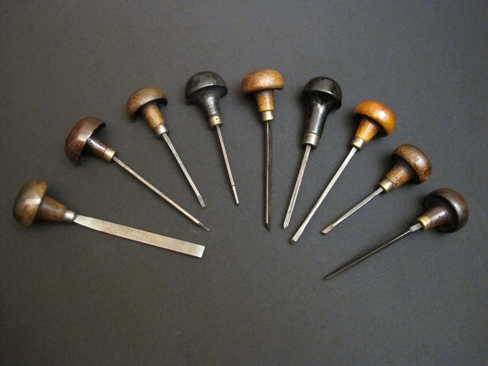 Lots of 9 Old/Vtg Jewelers/Silver Smithing Chasing/Engraving Antique Rare Tool