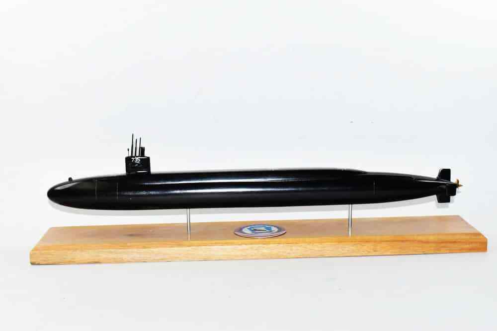 USS Pennsylvania SSBN-735 Submarine Model (Black Hull),Navy,Scale