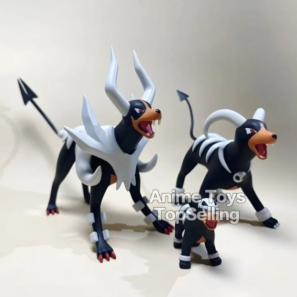Pokémon Houndoom Evolution Figure Set PVC Anime Model Toys 2–8cm Gift