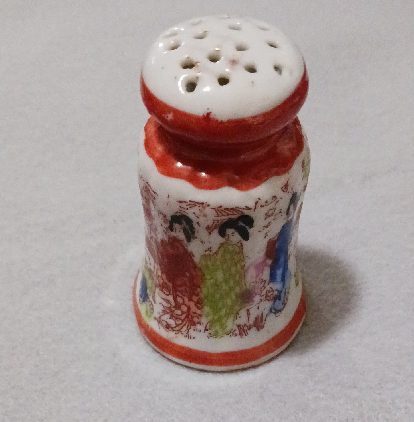 Antique Vintage Single Salt/Pepper Shaker-Geisha-John Bremond Coffee Austin TX