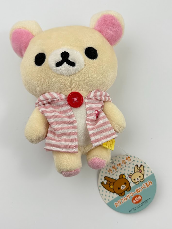 San-X Original Series Rilakkuma 2011 Colorful Summer Plush Teddy Bear Toy Anime