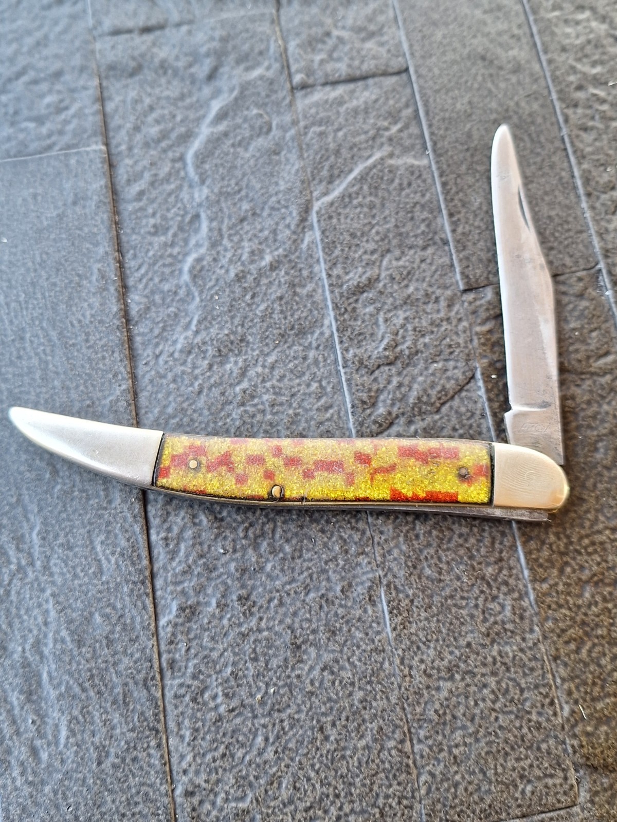 Vintage IKCO Candy Texas Toothpick Folding Pocket Knife Made In USA 