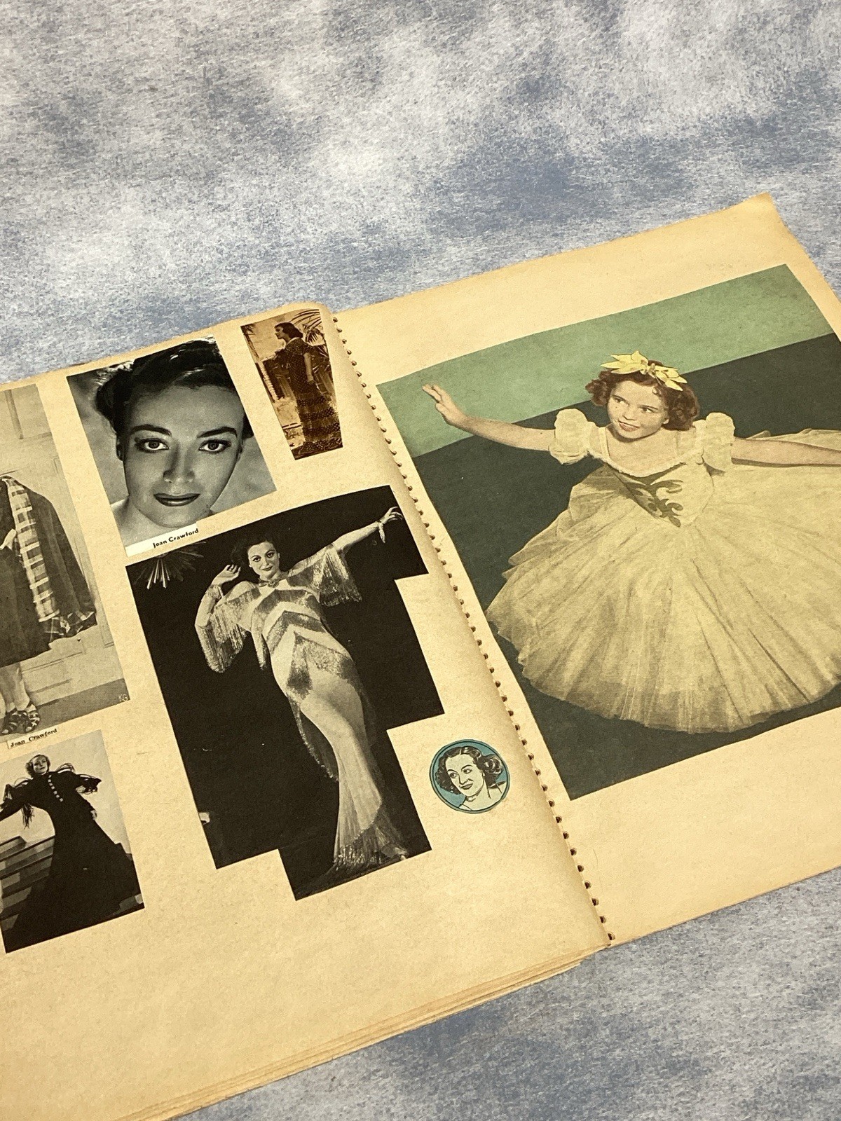 HOLLYWOOD STAR SCRAPBOOK Garbo Lamaar Colbert Temple Hepburn Stanwyck Crawford