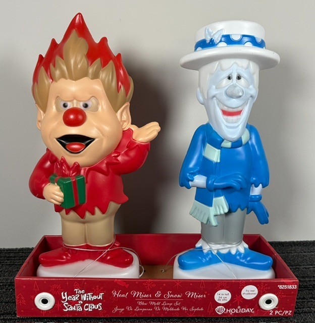 *NEW* The Year Without A Santa Claus Heat Miser & Snow Miser 14” Blow Mold Set