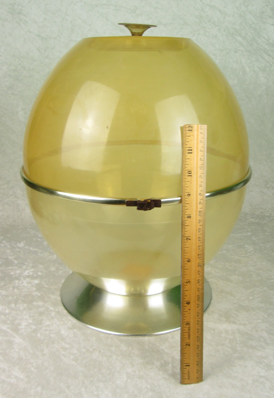 Terrarium Space Age Dome Vintage Mid Century Modern Tulip Base 17 inch Tall