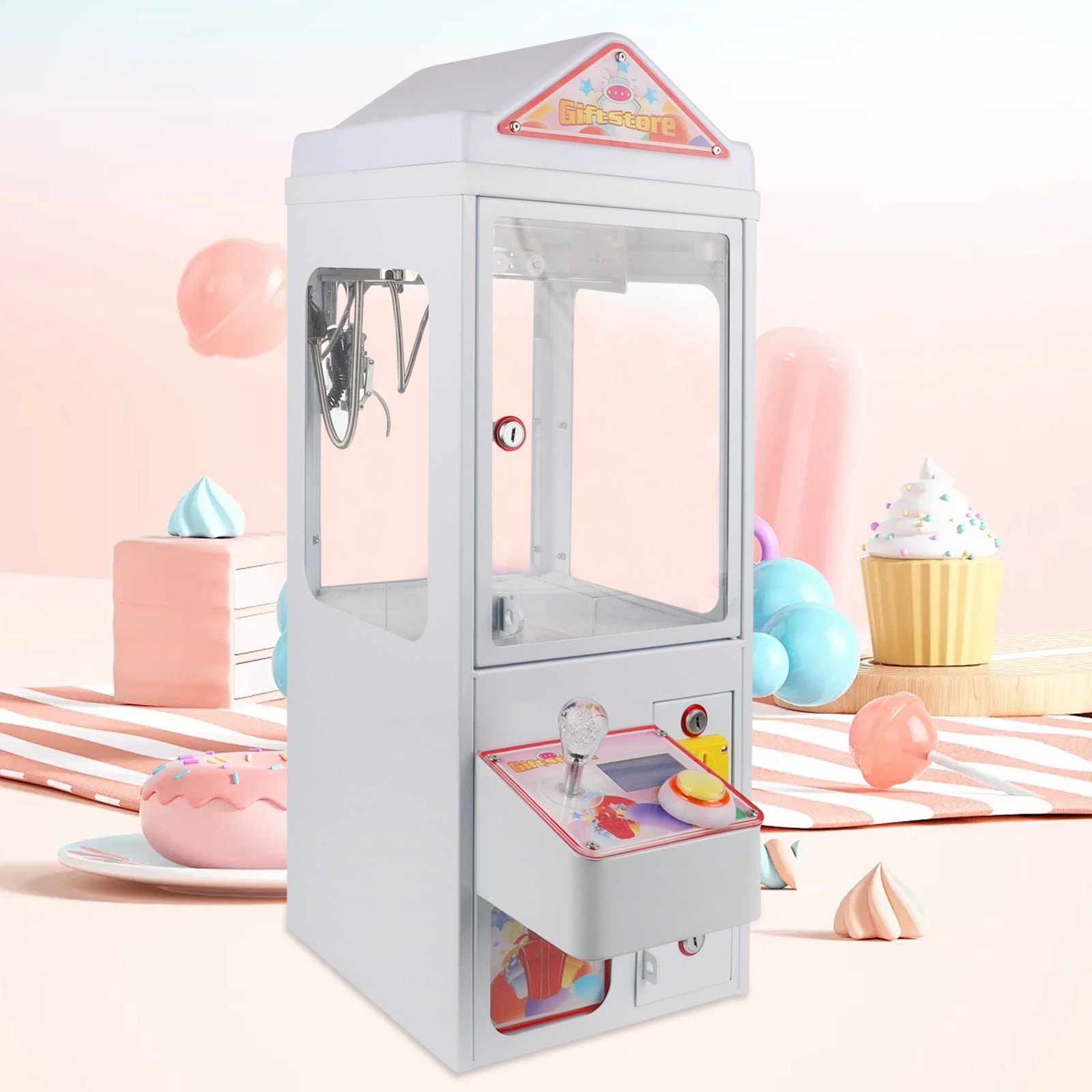 Upgrade Claw Game Machine 110V Mini Arcade Grabber Crane KTV, Cinema, Carnival