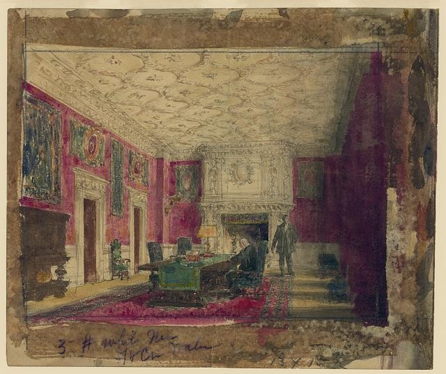 Photo:[Study for Woolworth\'s private office in the Woolworth Building]