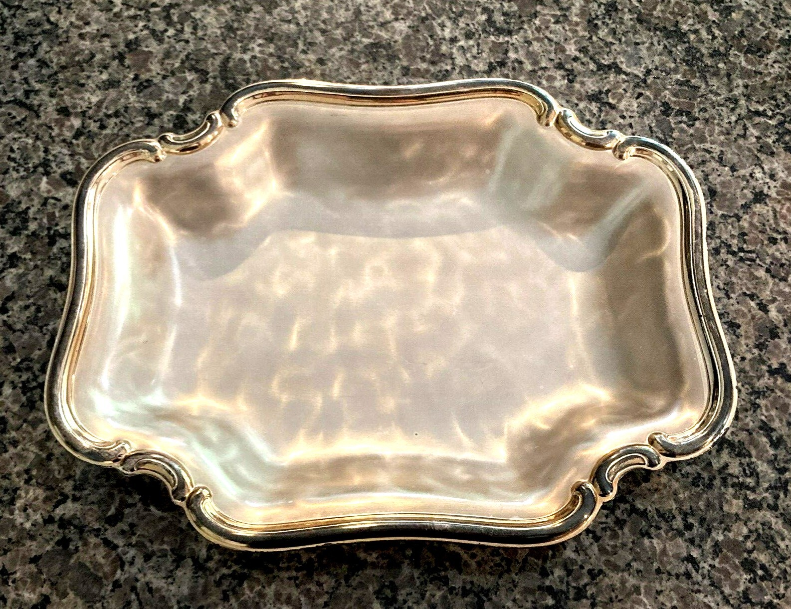 WMF-IKORA Vintage Serving Tray Silver Plate Swirl Germany Elegant Ornate 11.5x9 