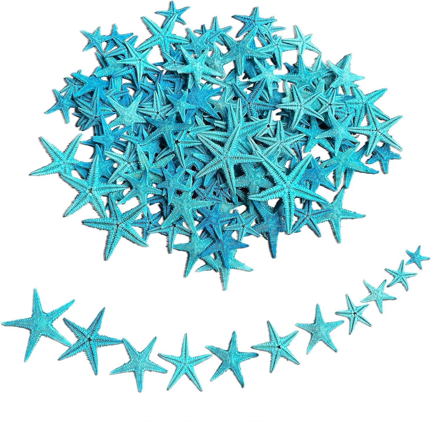 90Pcs Small Starfish Star Sea Shell Beach Crafts Decor 0.4