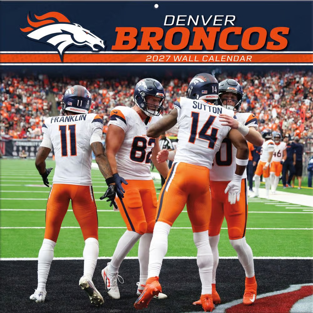 Turner Licensing,  NFL Denver Broncos 2027 Wall Calendar