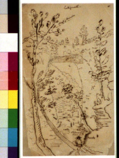 Photo:[Study for a painting, looking north, Natural Bridge, Virginia]